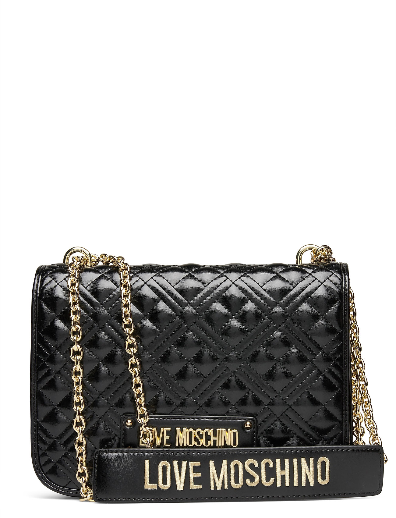 love moschino quilted soft nero