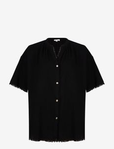 Mila - kortärmade skjortor - black