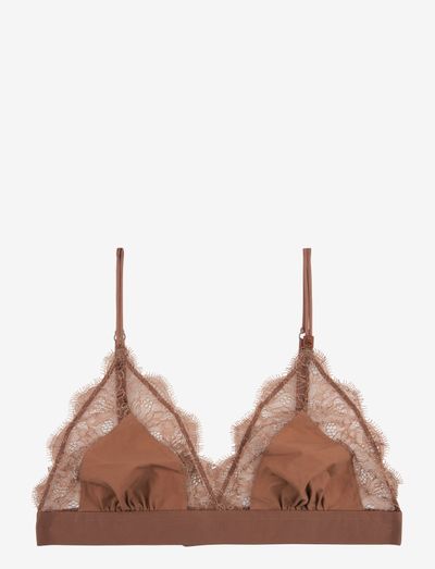 Love Lace - non wired bras - medium brown