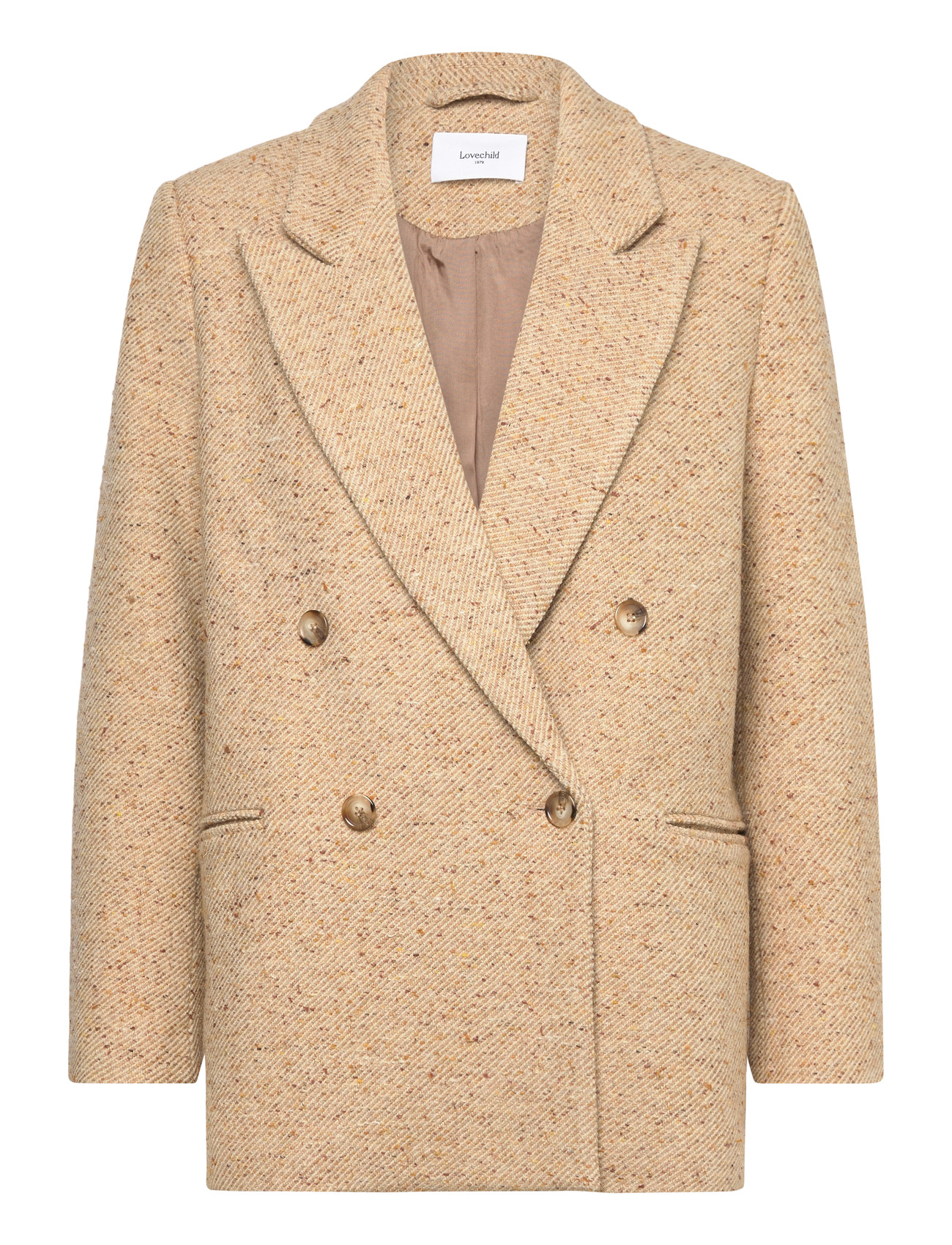 Lovechild 1979 Arizona Blazer, 38, Beige, Blazere > Dobbeltradede Blazere, Dame
