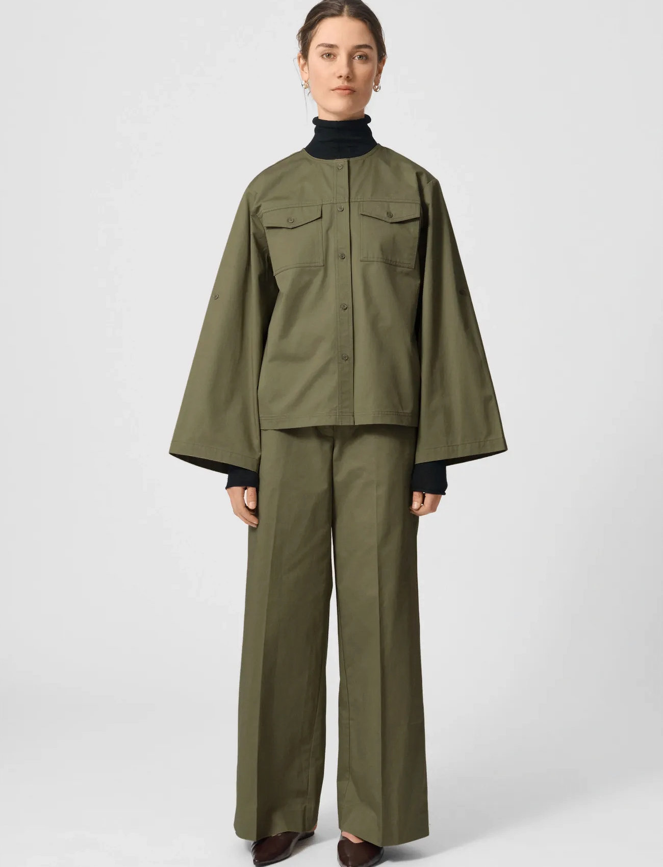 Lovechild 1979 Harper Pants, 34, Khaki green, Bukser > Brede Ben, Dame