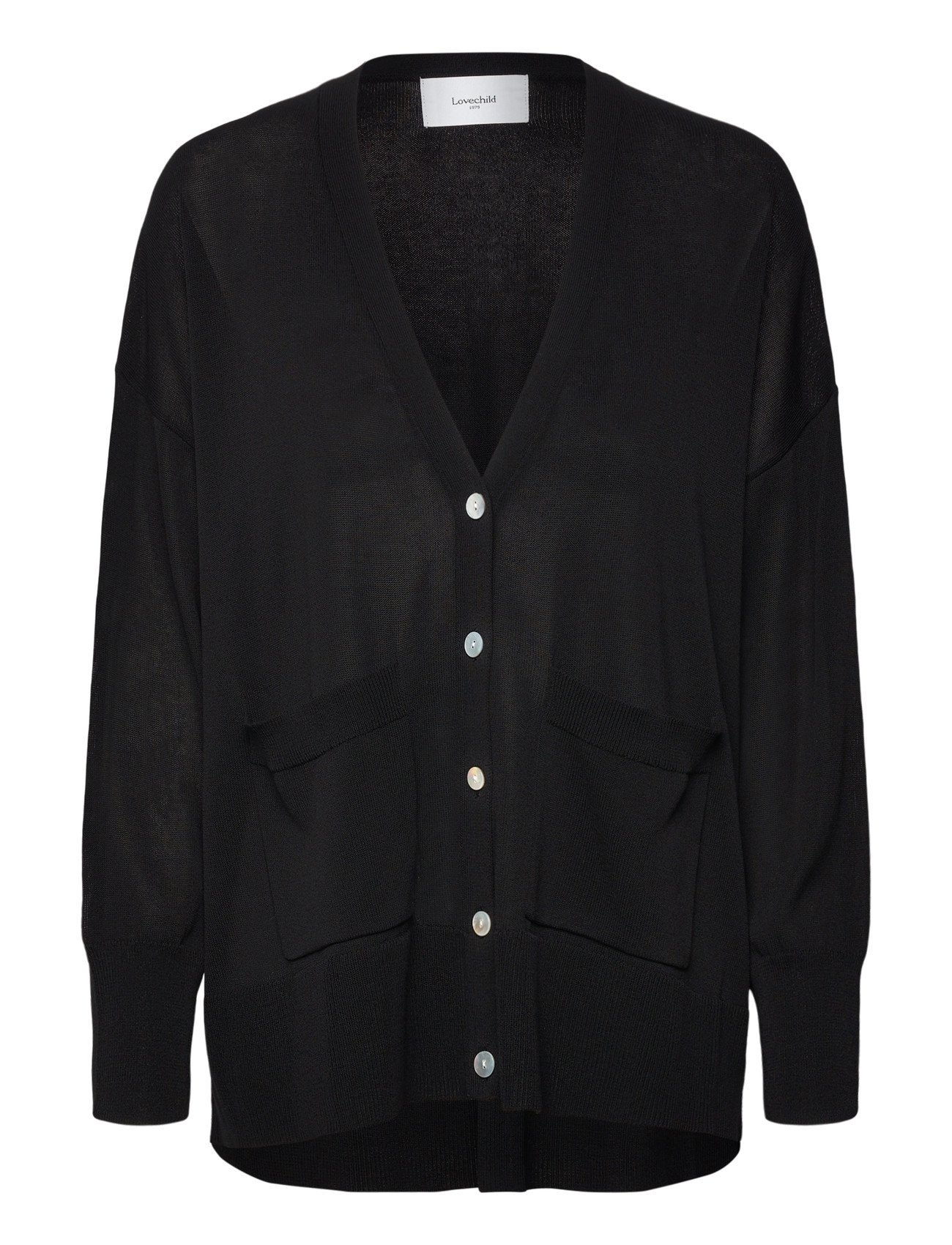 Lovechild 1979 Iris Cardigan, M, Black, Strik > Cardigans, Dame