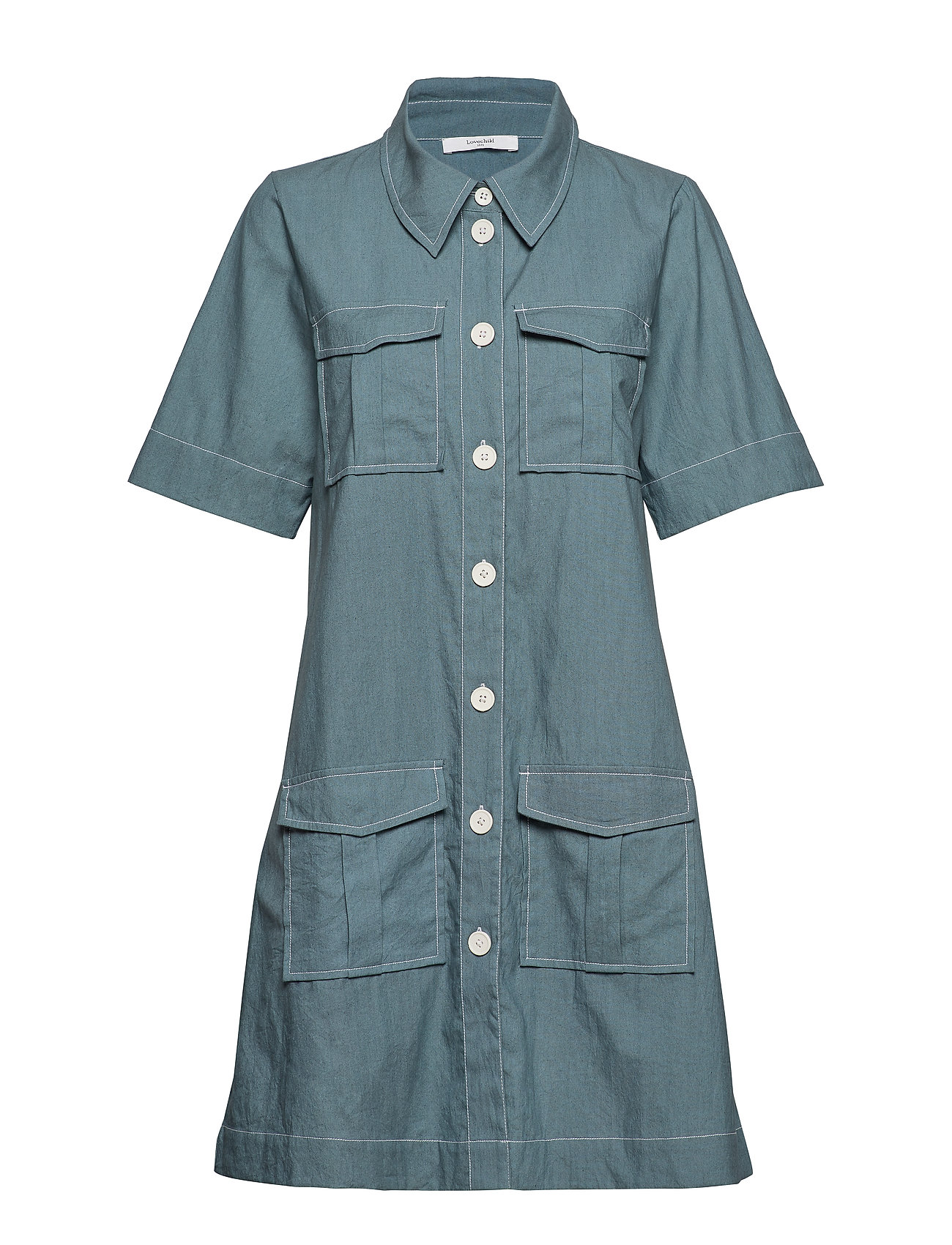 Lila Dress Jurk Knielengte Blauw Lovechild 1979 lovechild 1979 kopen in de aanbieding