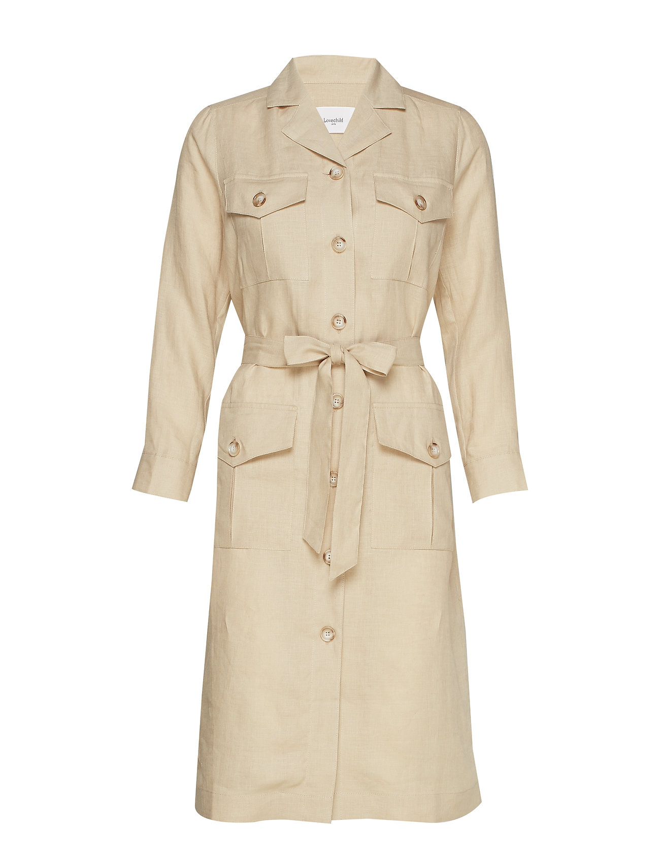 Orit Dress Jurk Knielengte Beige Lovechild 1979 lovechild 1979 kopen in de aanbieding