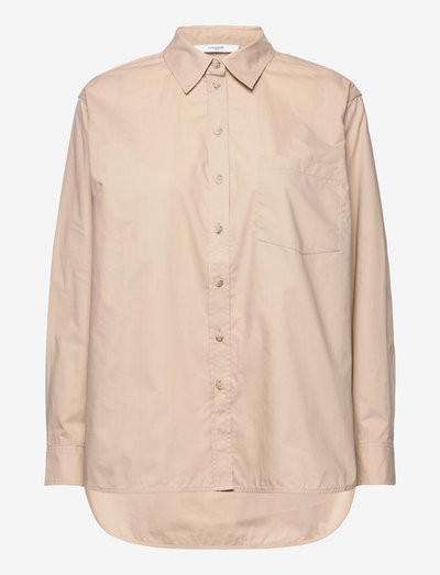Elotta Shirt - långärmade skjortor - oyster