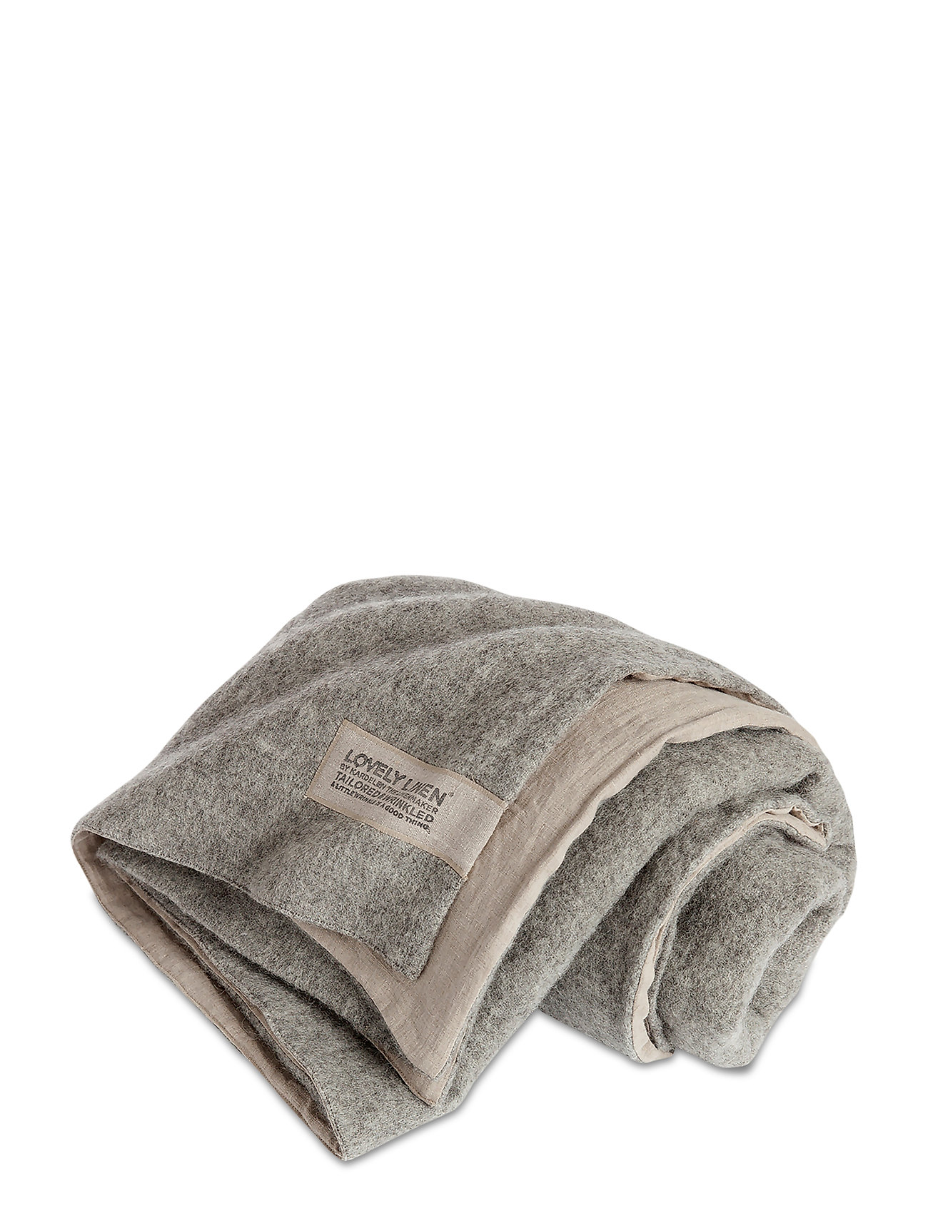 LOVELY LINEN Lovely Wolle Decke Grau - 140X220CM - Unisex