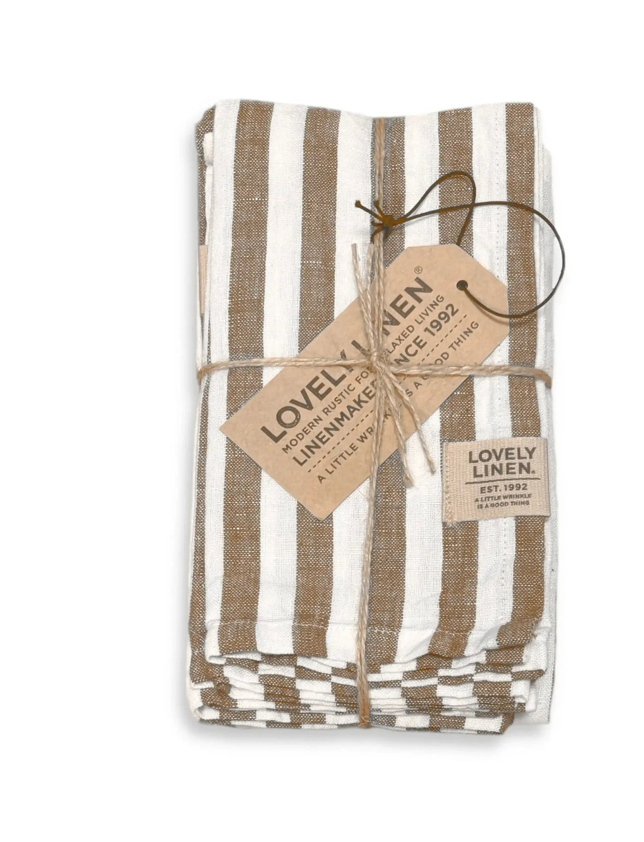 Lovely Linen Misty Napkins (4-Pack), 45X45, Brown, Servietter > Stofservietter, Unisex