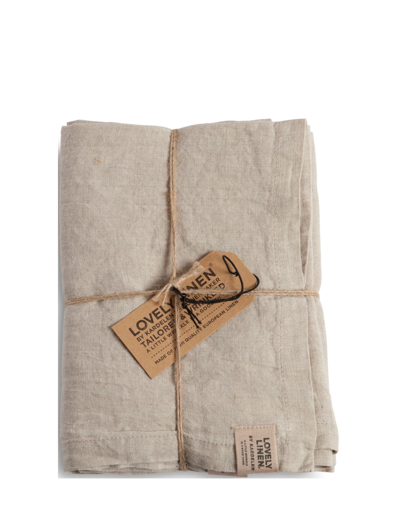 Lovely Linen Misty Table Runner, 45X150 cm, Grey, Køkkentekstiler > Duge Og Bordløbere, Unisex