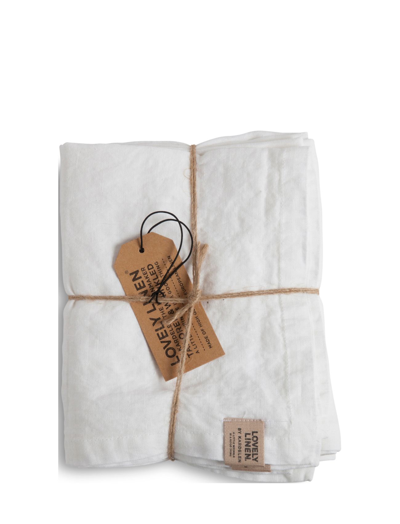 Lovely Linen Misty Table Runner, 45X150 cm, White, Køkkentekstiler > Duge Og Bordløbere, Unisex