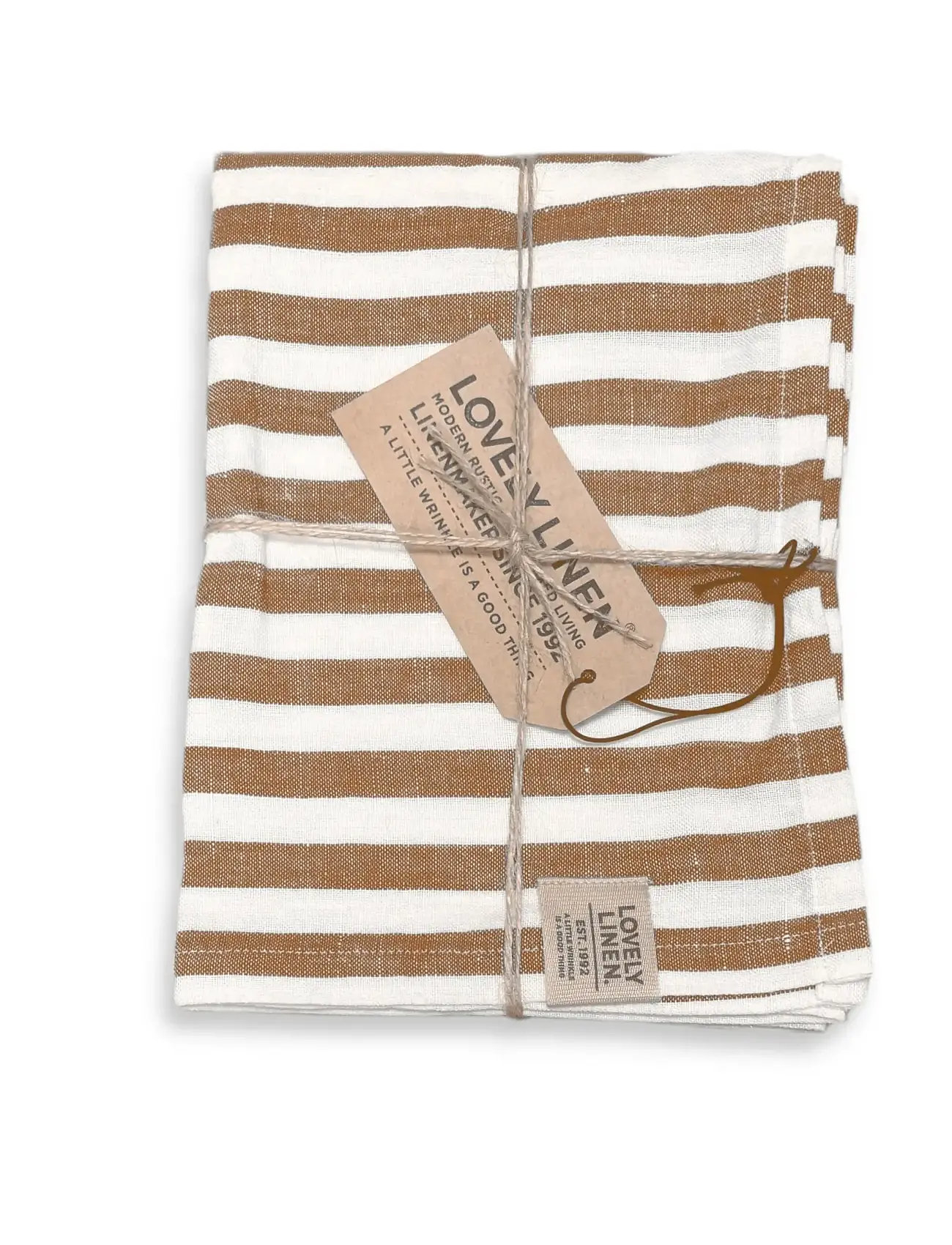 Lovely Linen Misty Table Runner, 47X150, Brown, Køkkentekstiler > Duge Og Bordløbere, Unisex