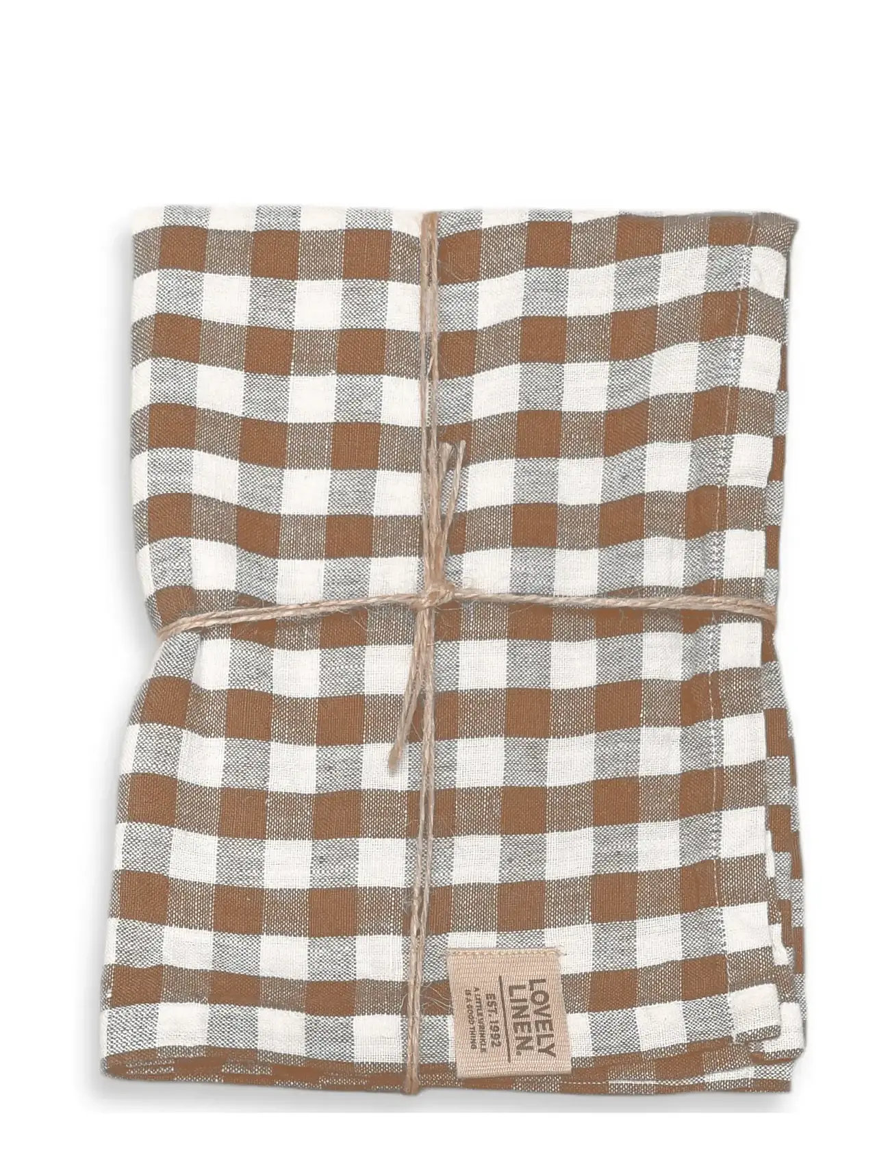 Lovely Linen Misty Table Runner, 47X150, Brown, Køkkentekstiler > Duge Og Bordløbere, Unisex