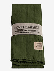 Lovely Linen - LOVELY NAPKIN (4-PACK) - serwetki materiałowe - jeep green - 0