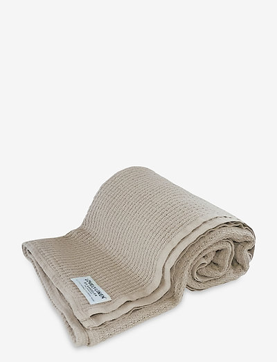 LOVELY COTTON BLANKET - blankets & throws - natural beige