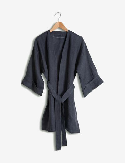 LOVELY LONG KIMONO - bathroom textiles - dark grey