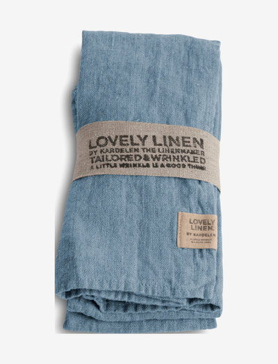 LOVELY NAPKIN (4-PACK) - linen- & cotton napkins - dusty blue