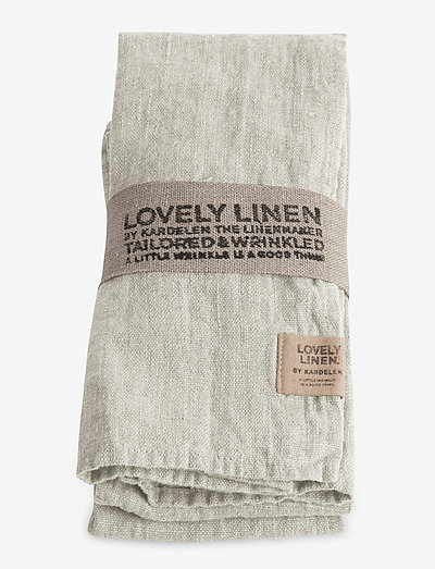 LOVELY NAPKIN (4-PACK) - linen- & cotton napkins - light grey