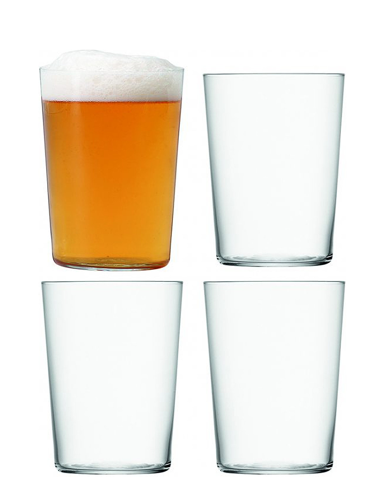 Gio Tumbler Set 4 Home Tableware Glass Beer Glass Nude LSA International