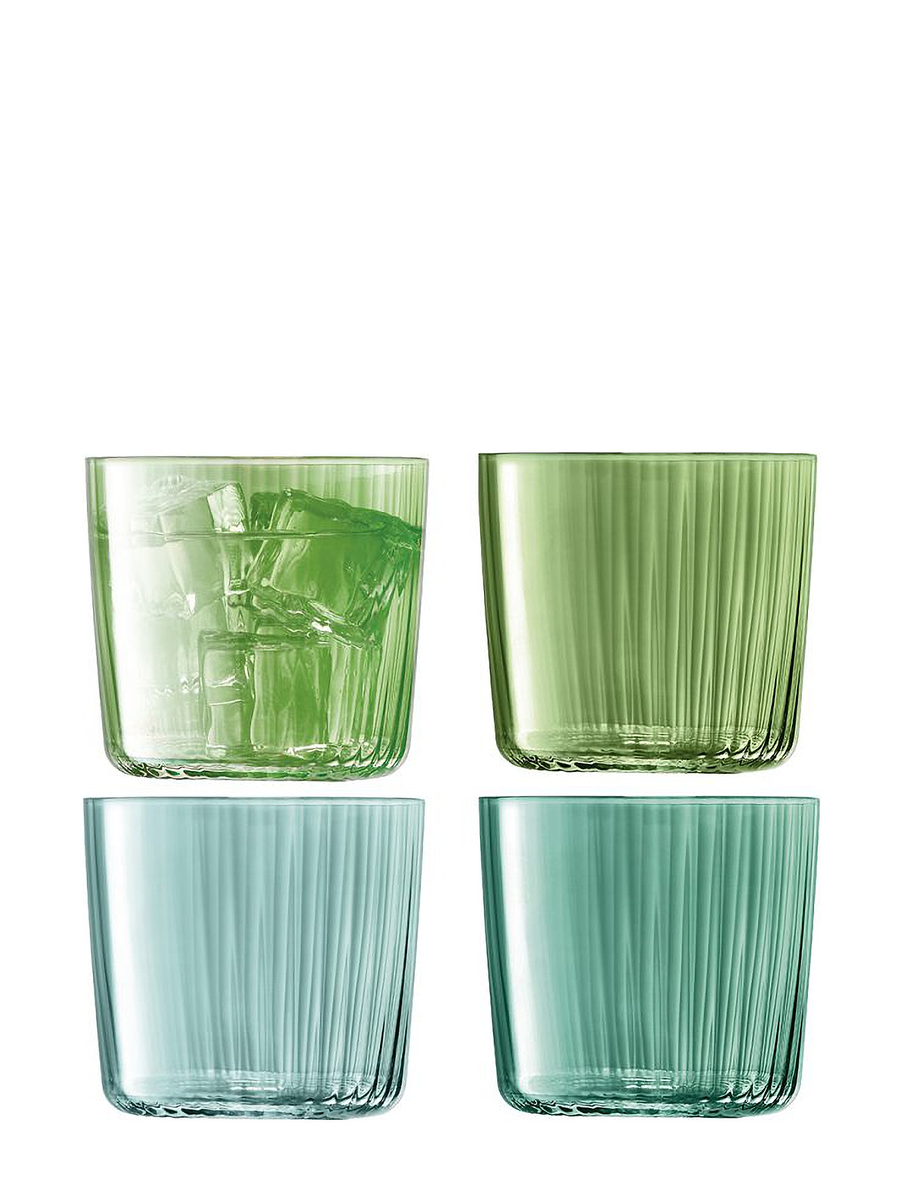 Gems Tumbler 310Ml Assorted Jade Set 4 Home Tableware Glass Drinking Glass Green LSA International