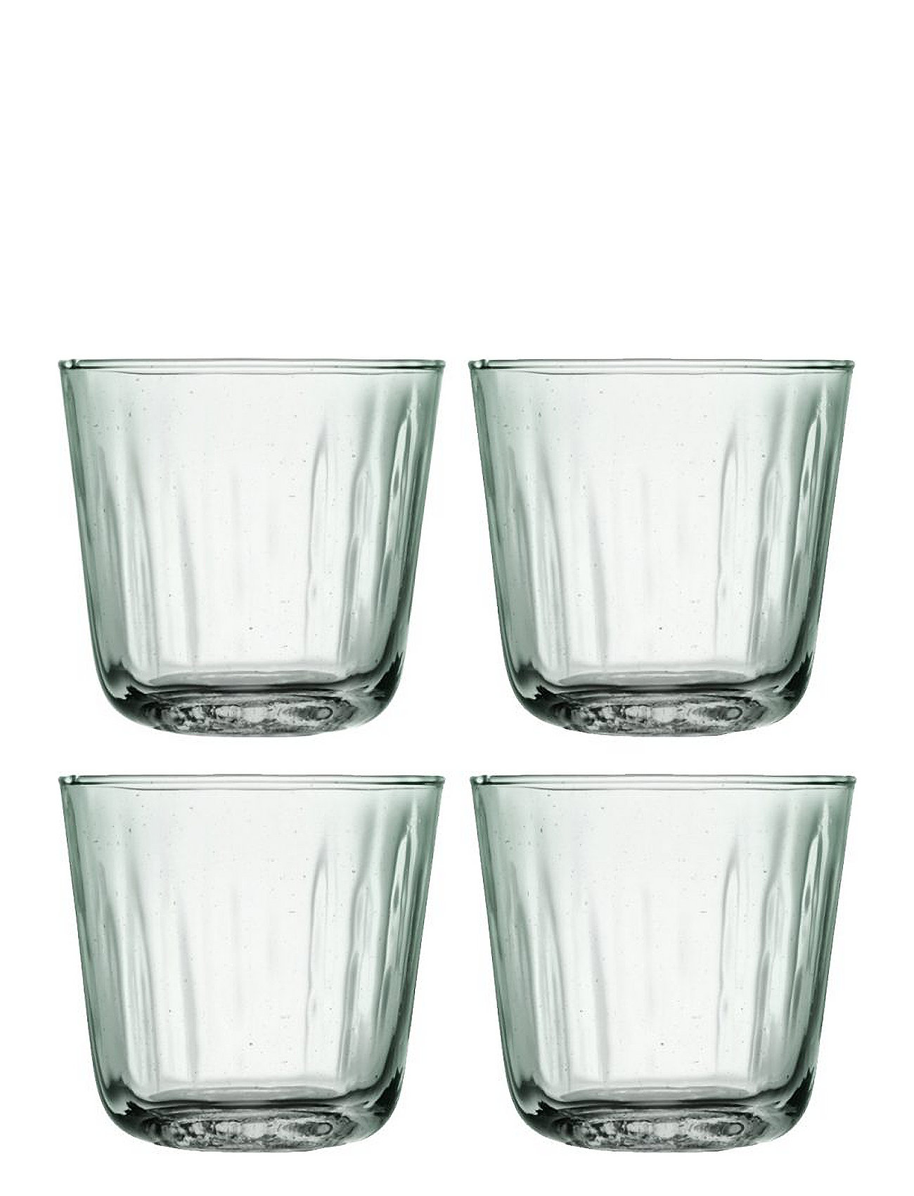 Mia Tumbler Recycled/Part Optic Set 4 Home Tableware Glass Drinking Glass Green LSA International