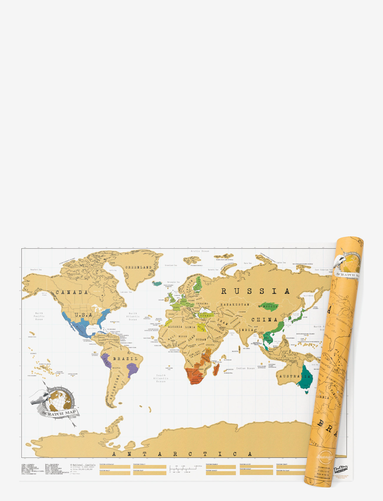 Luckies Of London Scratch Map World Boozt Com