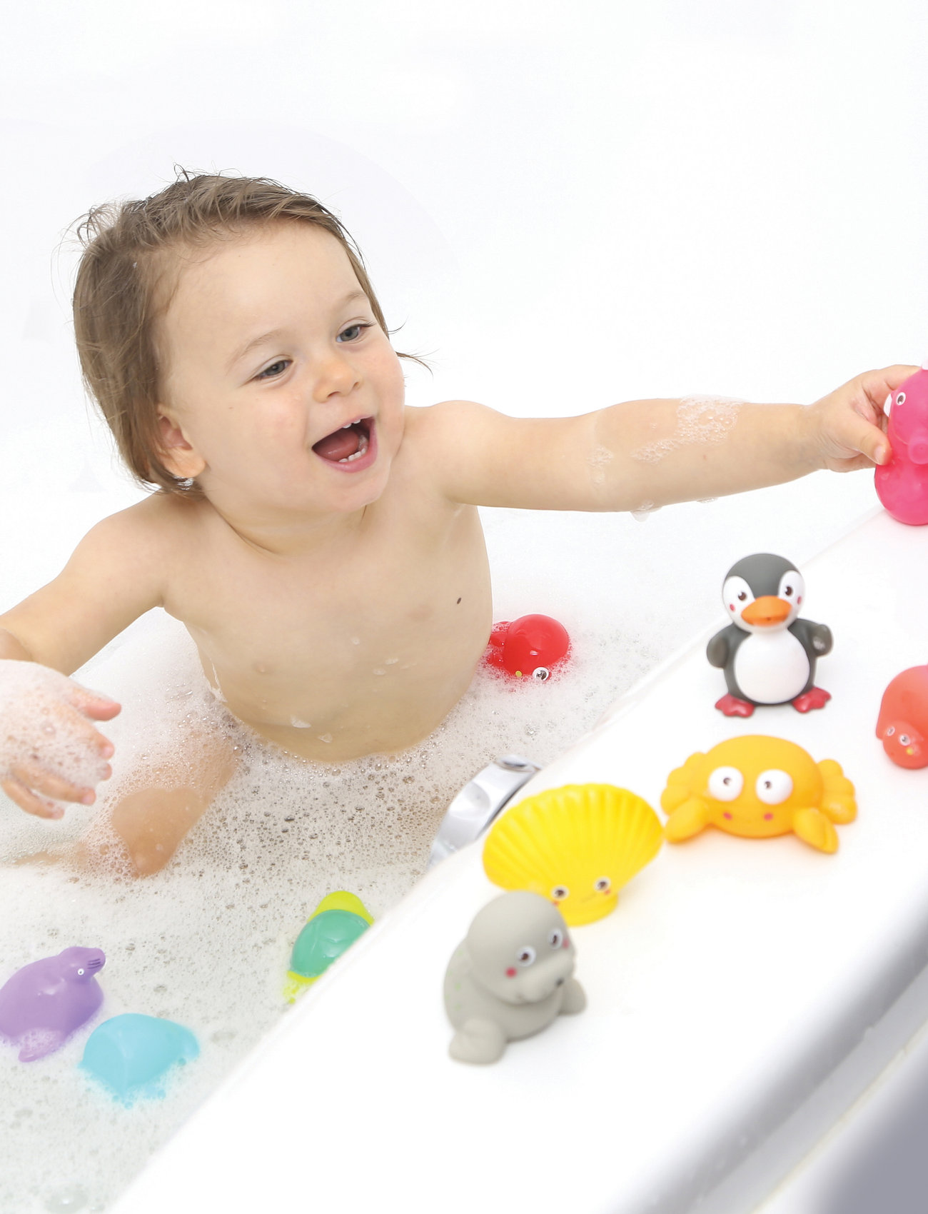 Ludi Bath Animals - 12 Pcs, One Size, Multi/patterned, Bath & Water Legetøj > Bath Legetøj, Børn