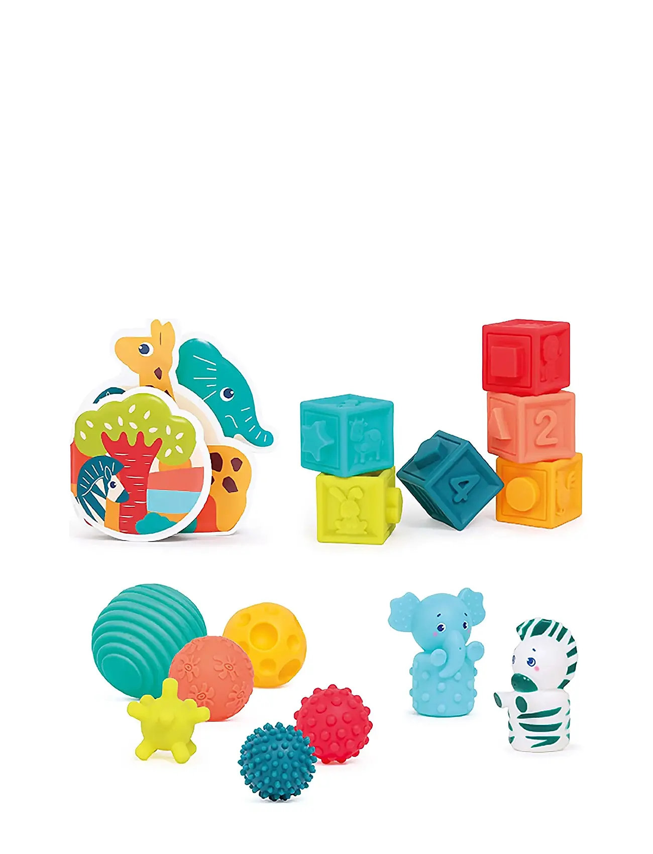 Sensory Set - Savannah Toys Baby Toys Educational Toys Stackable Blocks Multi/patterned Ludi