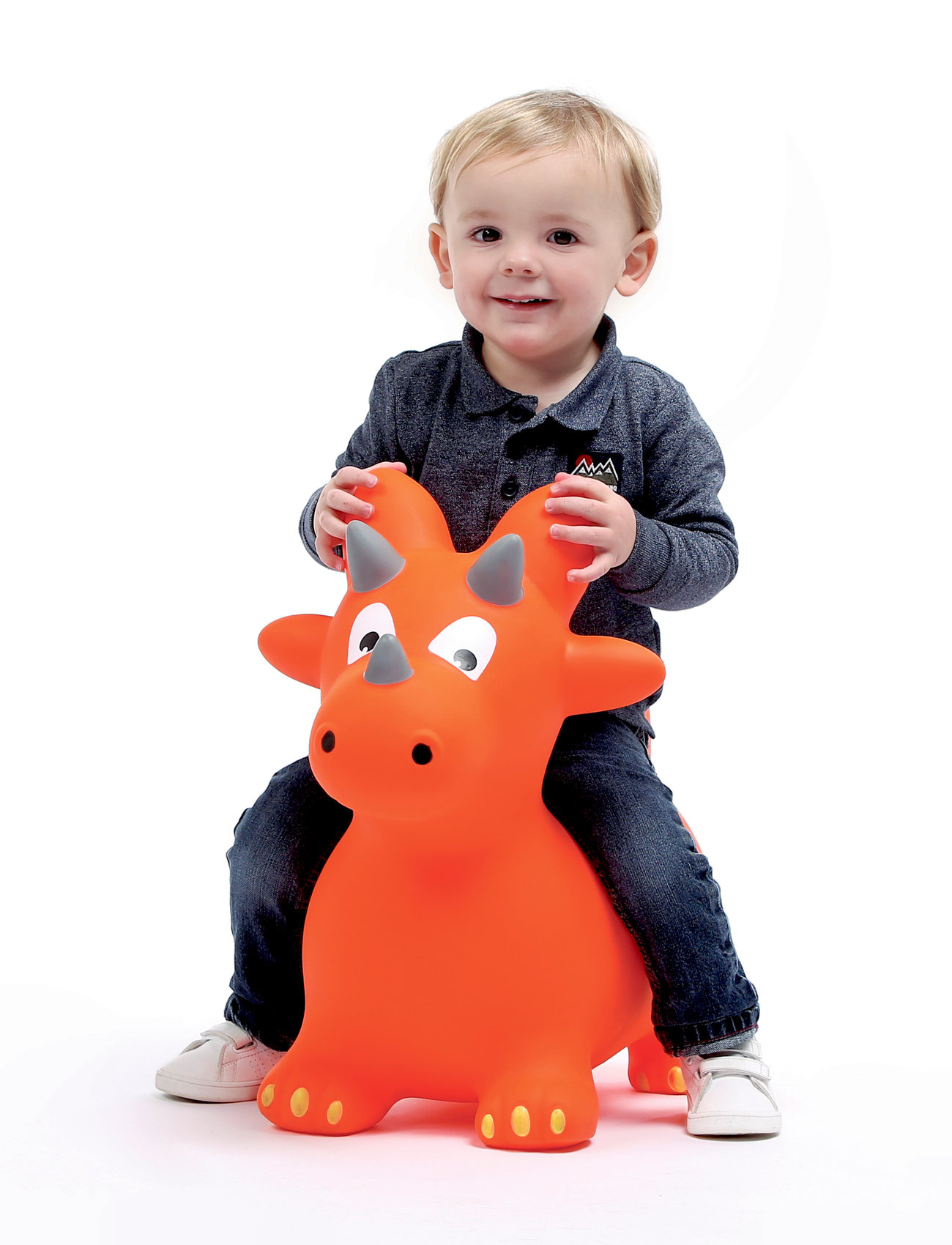 Ludi Bouncy Animal - Dino, One Size, Multi/patterned, Legetøj > Ride On Legetøj, Børn