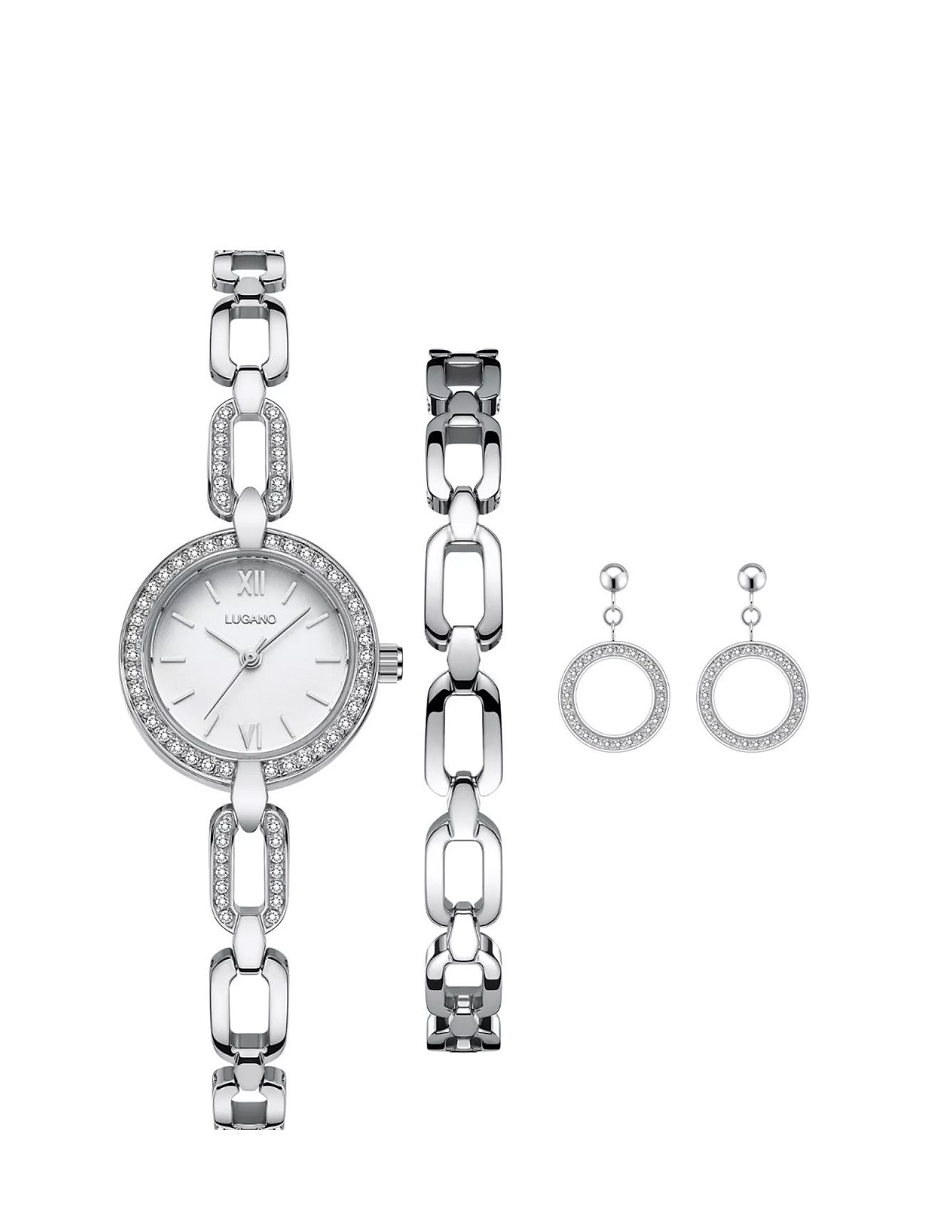 Lugano Elegans Accessories Watches Analog Watches White Lugano