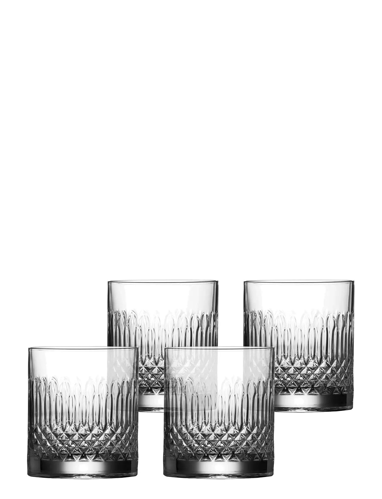 Luigi Bormioli Vandglas/Whiskyglas Diamante 4 Stk., 38 CL, Nude, Glas > Whisky- Og Cognacglas, Unisex