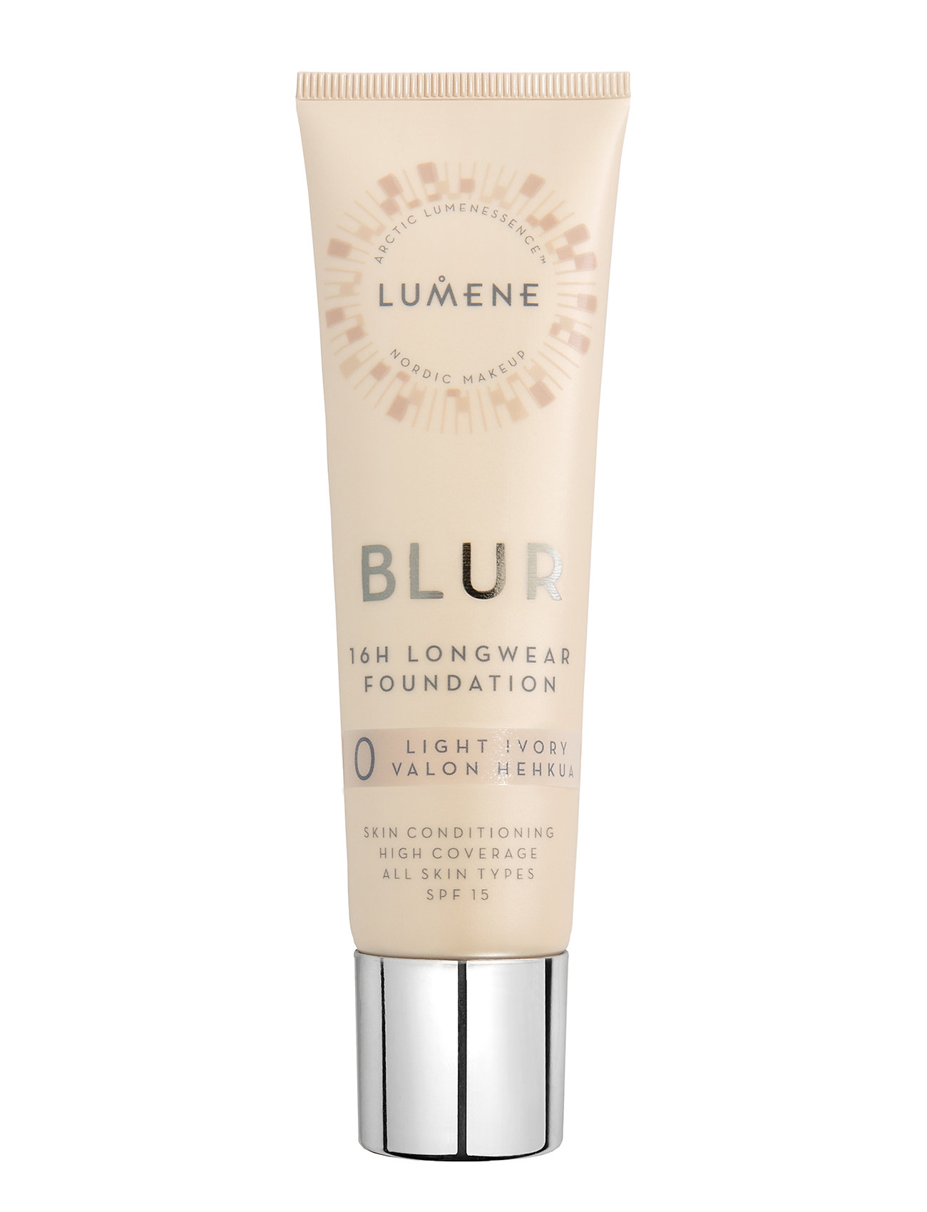 LUMENE Blur 16H Longwear Spf15 Foundation 0 Light Ivory, 30 ml, Ansigt > Foundation, Dame