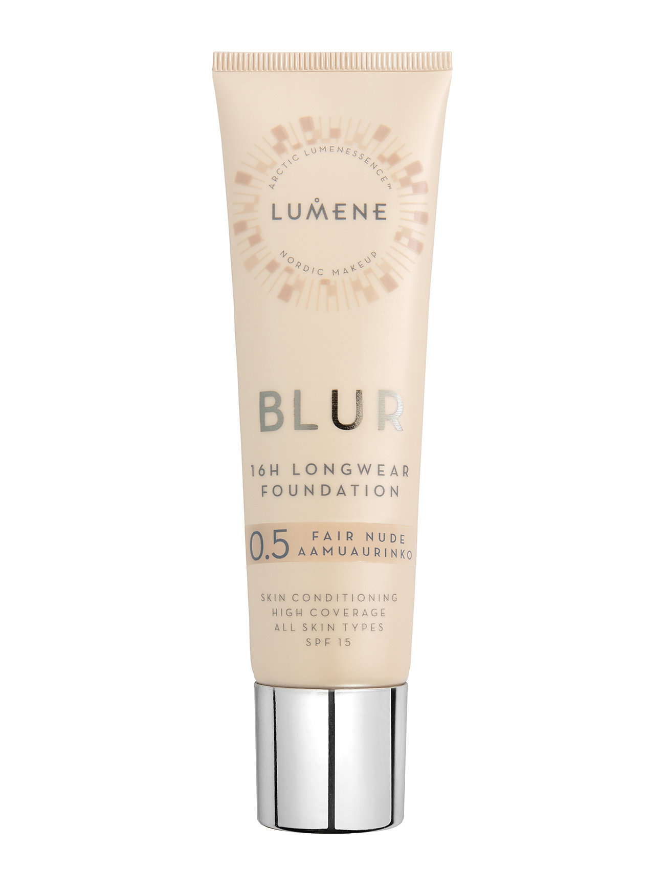 LUMENE Blur 16H Longwear Spf15 Foundation 0.5 Fair Nude, 30 ml, Ansigt > Foundation, Dame