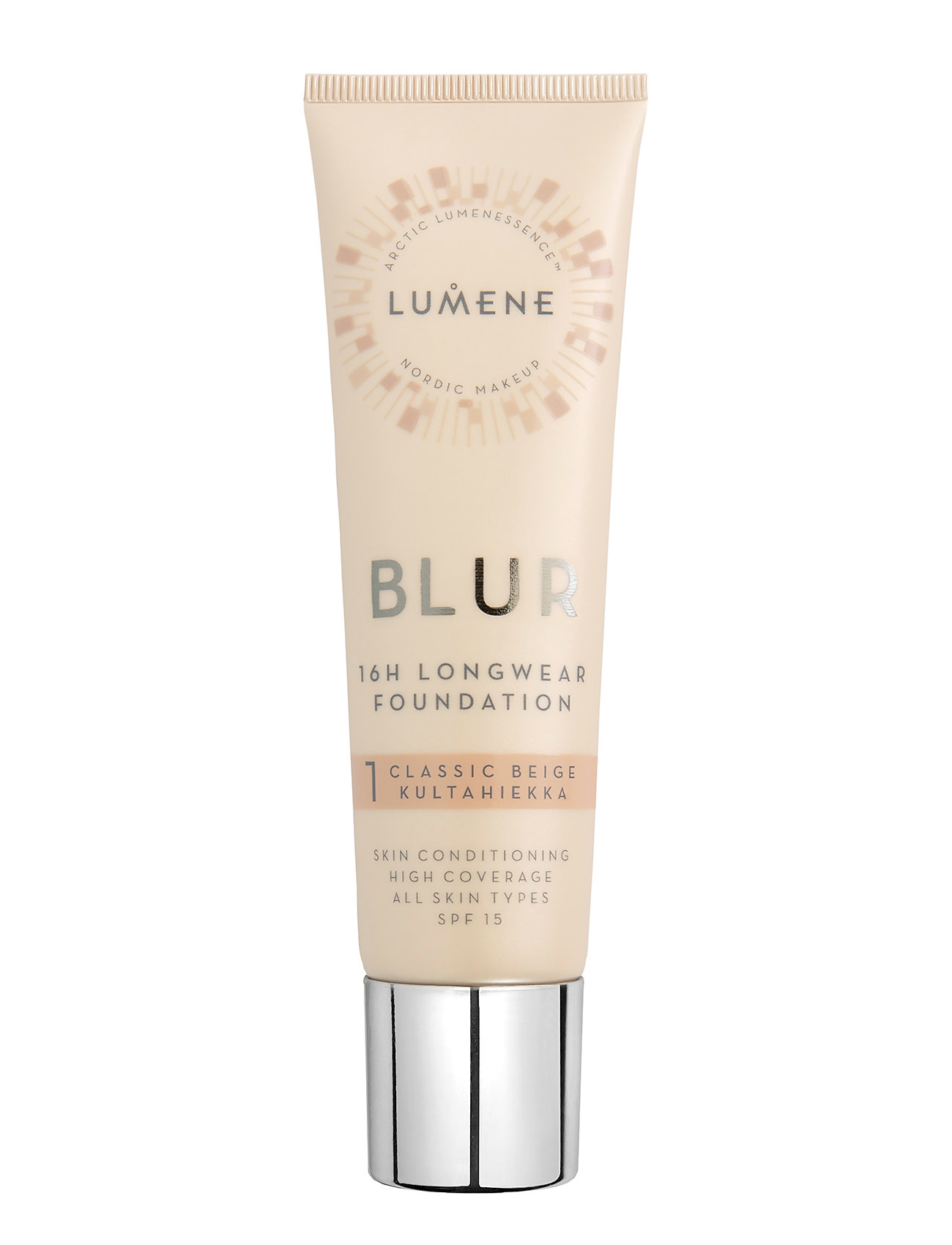 LUMENE Blur 16H Longwear Spf15 Foundation 1 Classic Beige, 30 ml, Ansigt > Foundation, Dame