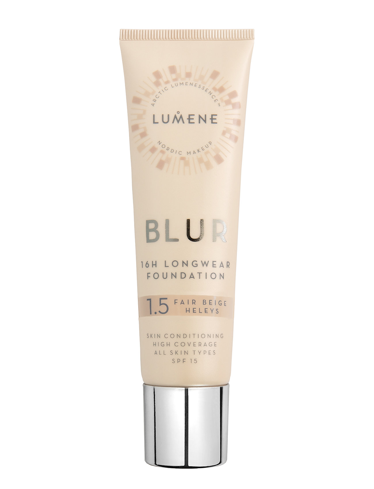 LUMENE Blur 16H Longwear Spf15 Foundation 1.5 Fair Beige, 30 ml, Ansigt > Foundation, Dame