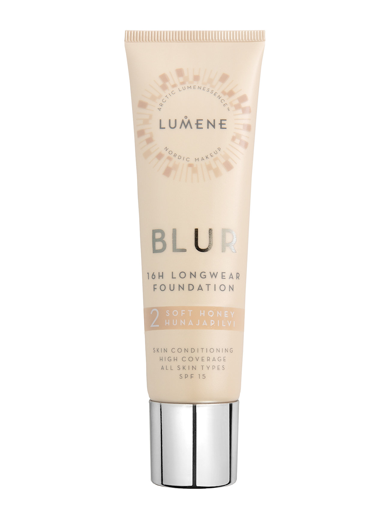LUMENE Blur 16H Longwear Spf15 Foundation 2 Soft Honey, 30 ml, Ansigt > Foundation, Dame