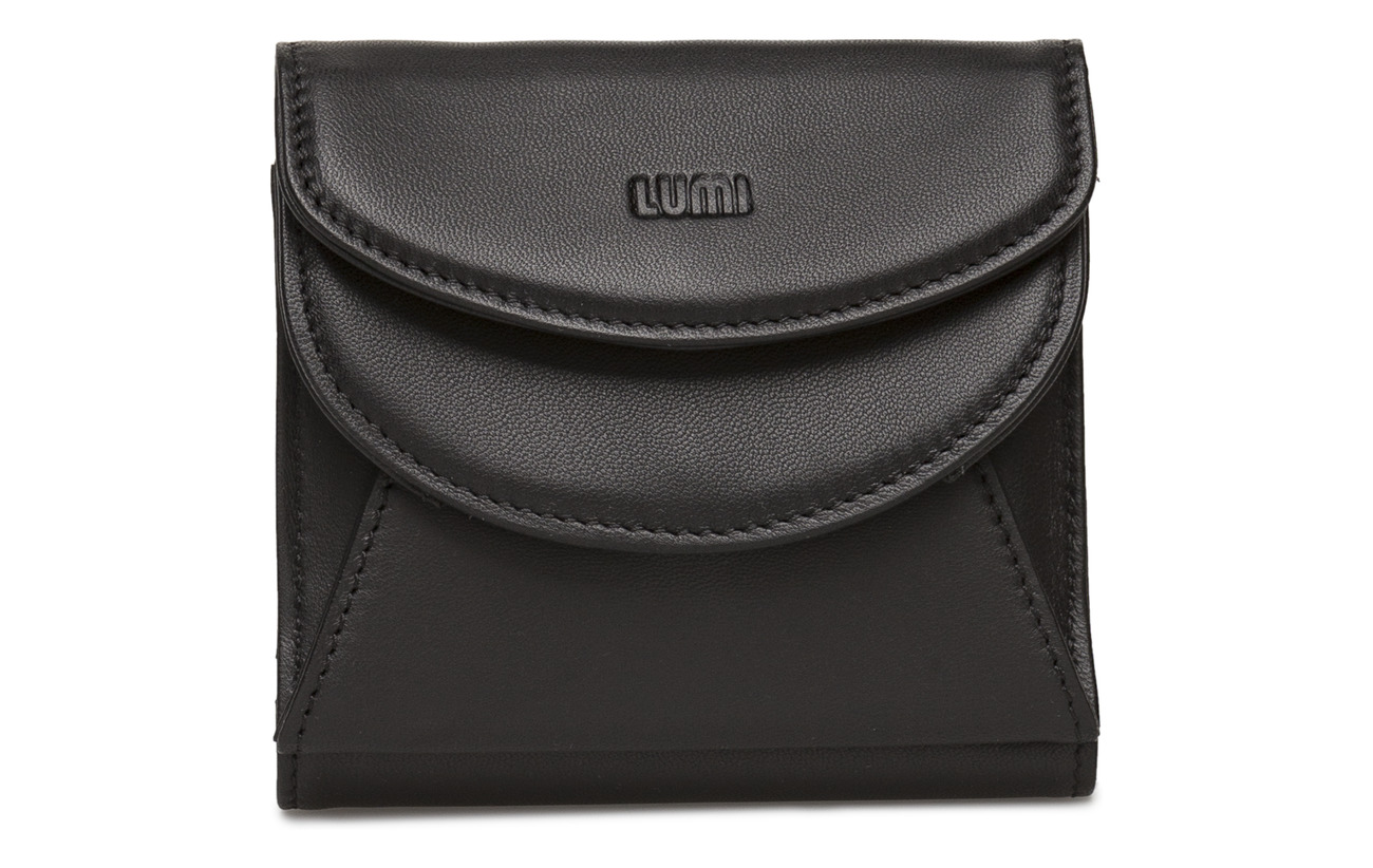 black Intérieure Lumi 100 Équipement Trifold Polyester Napa Cuir Brillo Sheep Viivi Doublure Wallet Black IIYAw