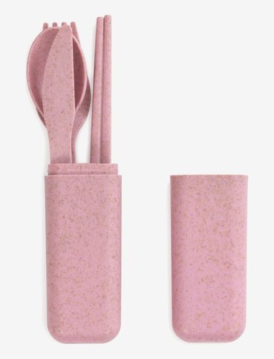 Travel Cutlery Set - cutlery - pink