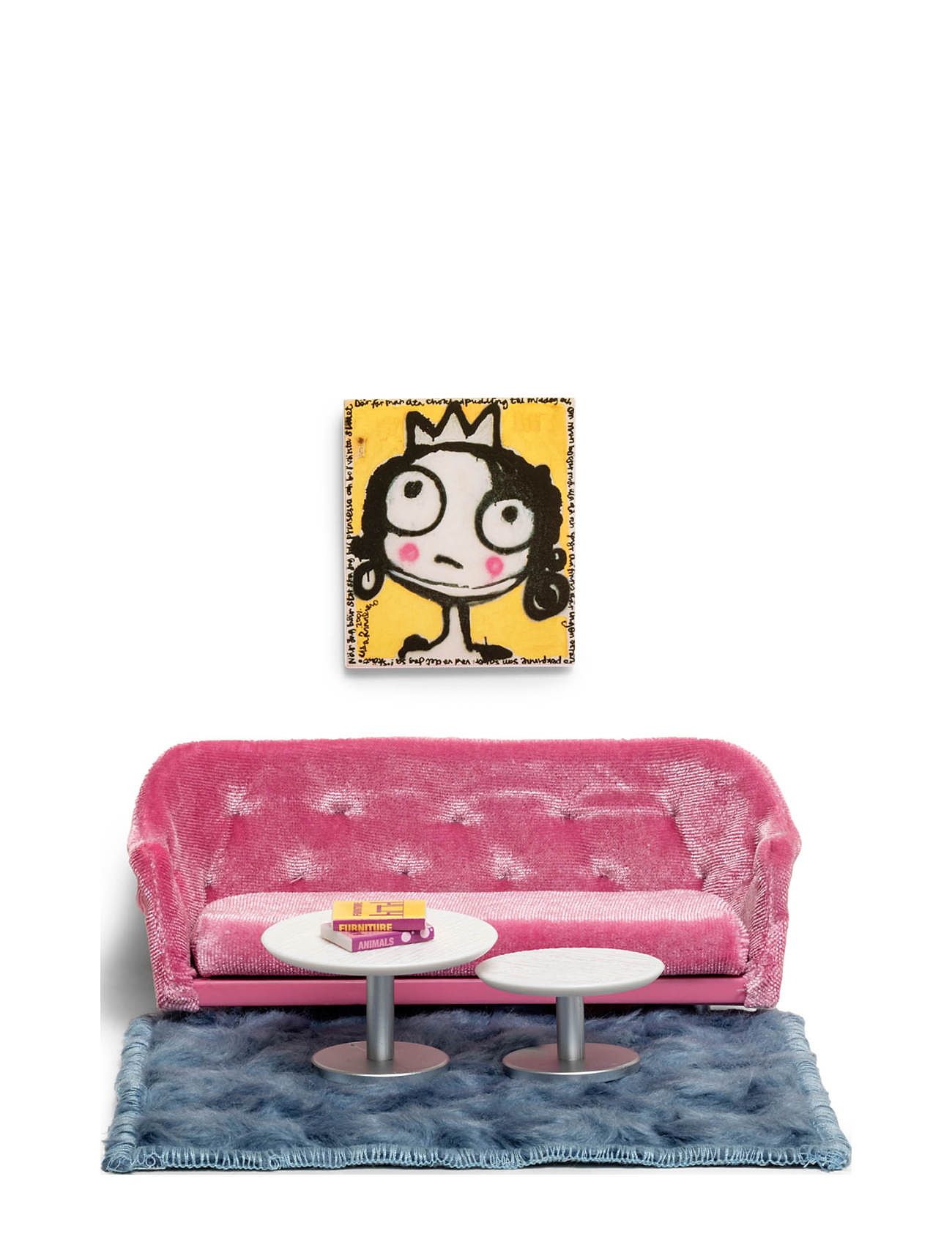 Lundby Vardagsrumsset Toys Dolls & Accessories Doll House Accessories Multi/patterned Lundby