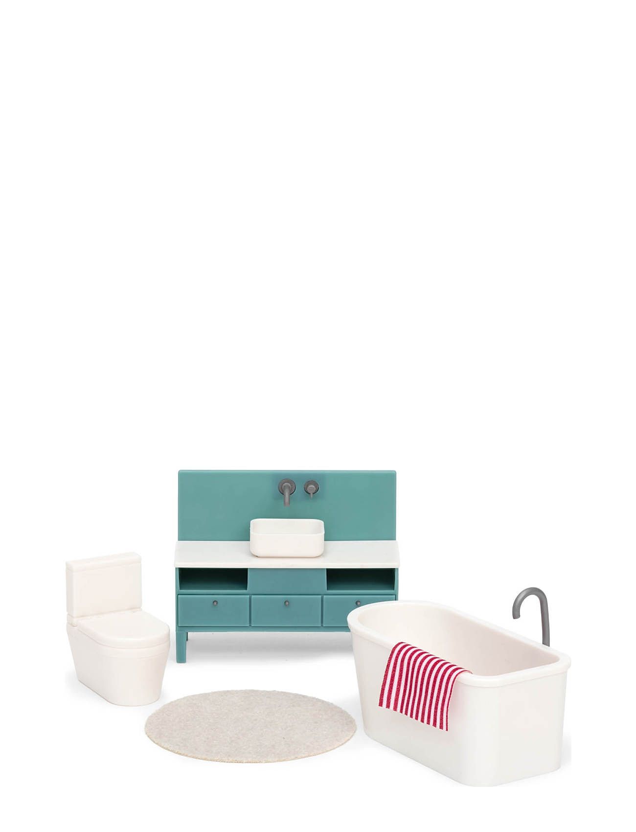 Lundby Basic Badrumsset Toys Dolls & Accessories Doll House Accessories Multi/patterned Lundby