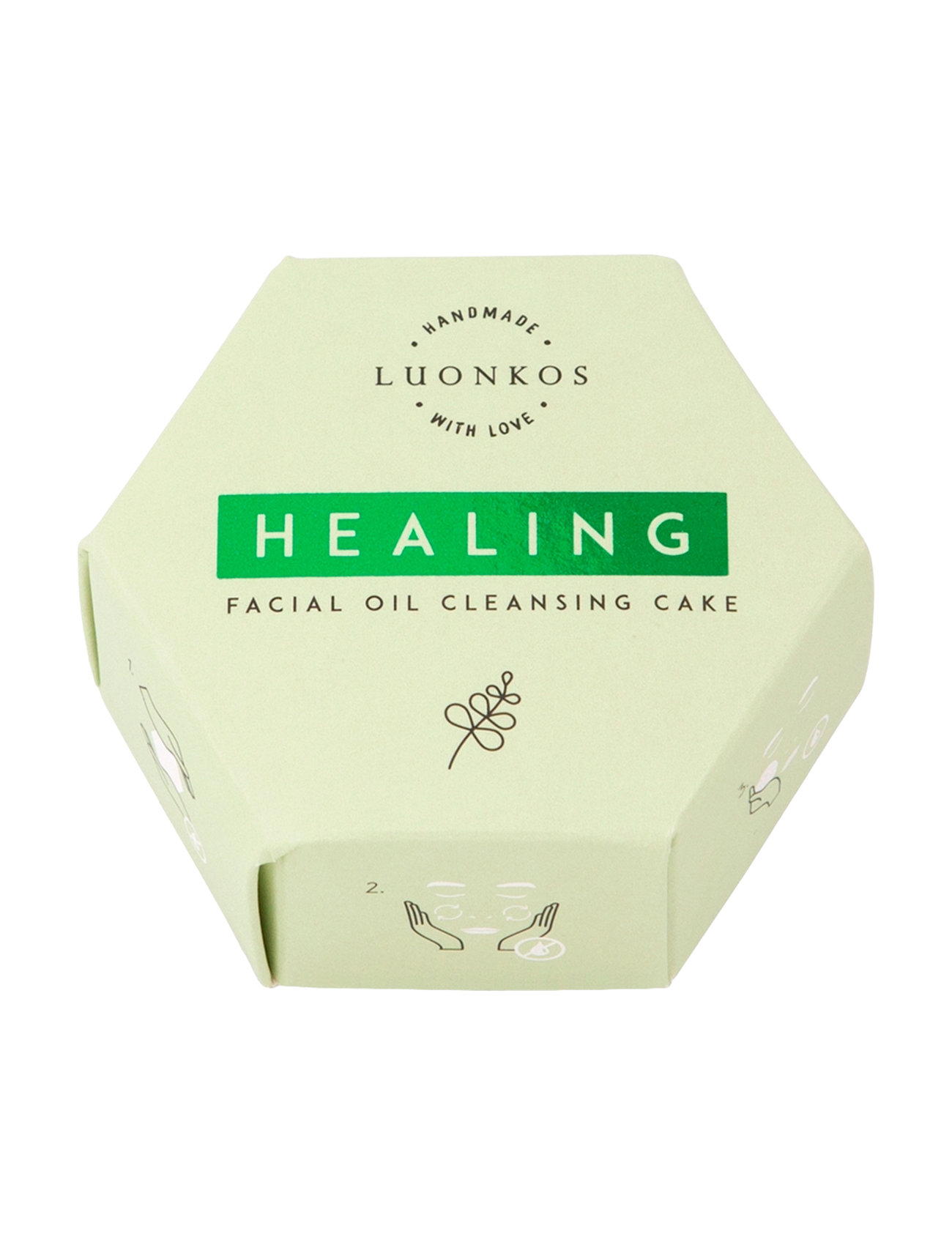 Healing Facial Oil Cleansing Cake Beauty Women Skin Care Face Cleansers Oil Cleanser Green Luonkos