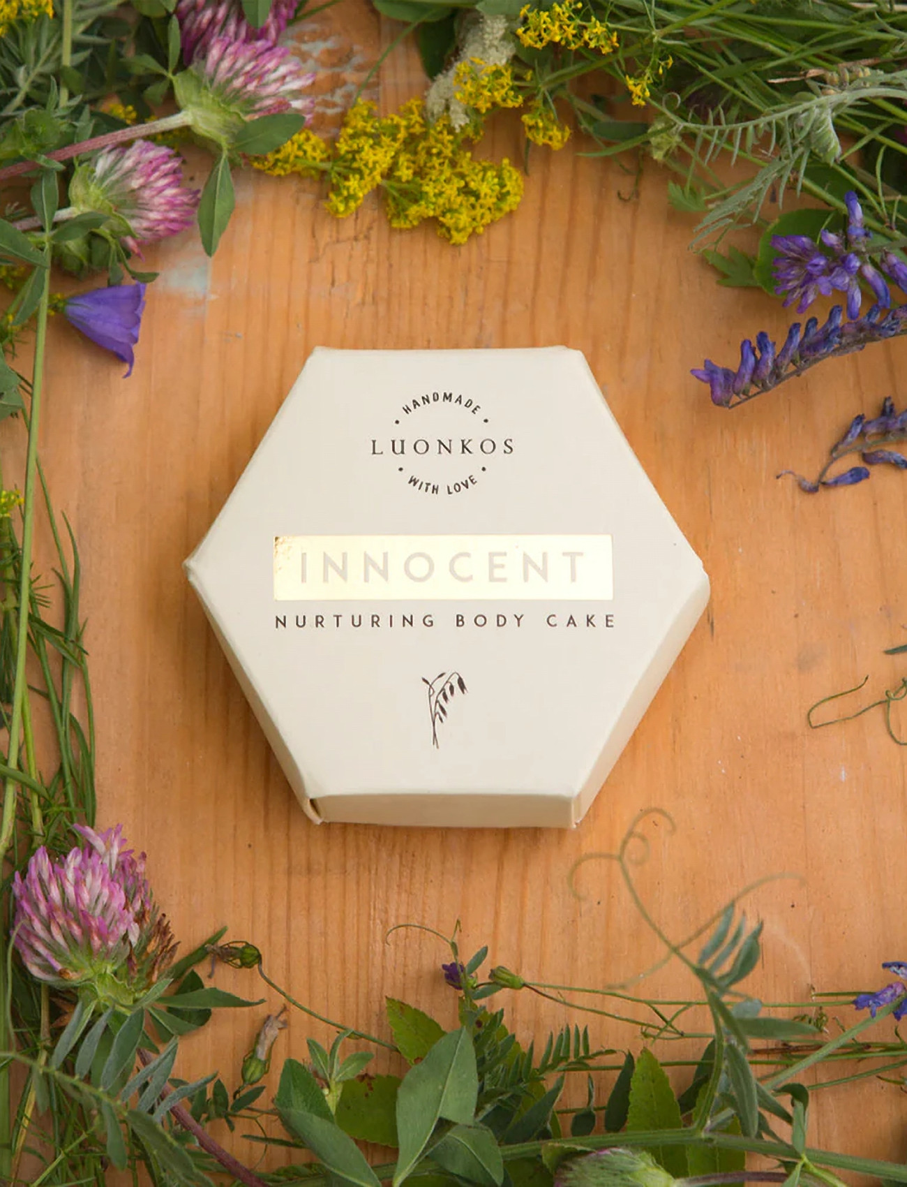 Luonkos Innocent Nurturing Body Oil Cake, 60 ml, Nude, Krop > Kropsolier, Dame