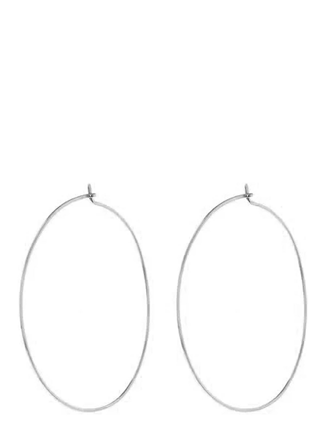 LUV AJ The Capri Wire Hoops-Silver Silver