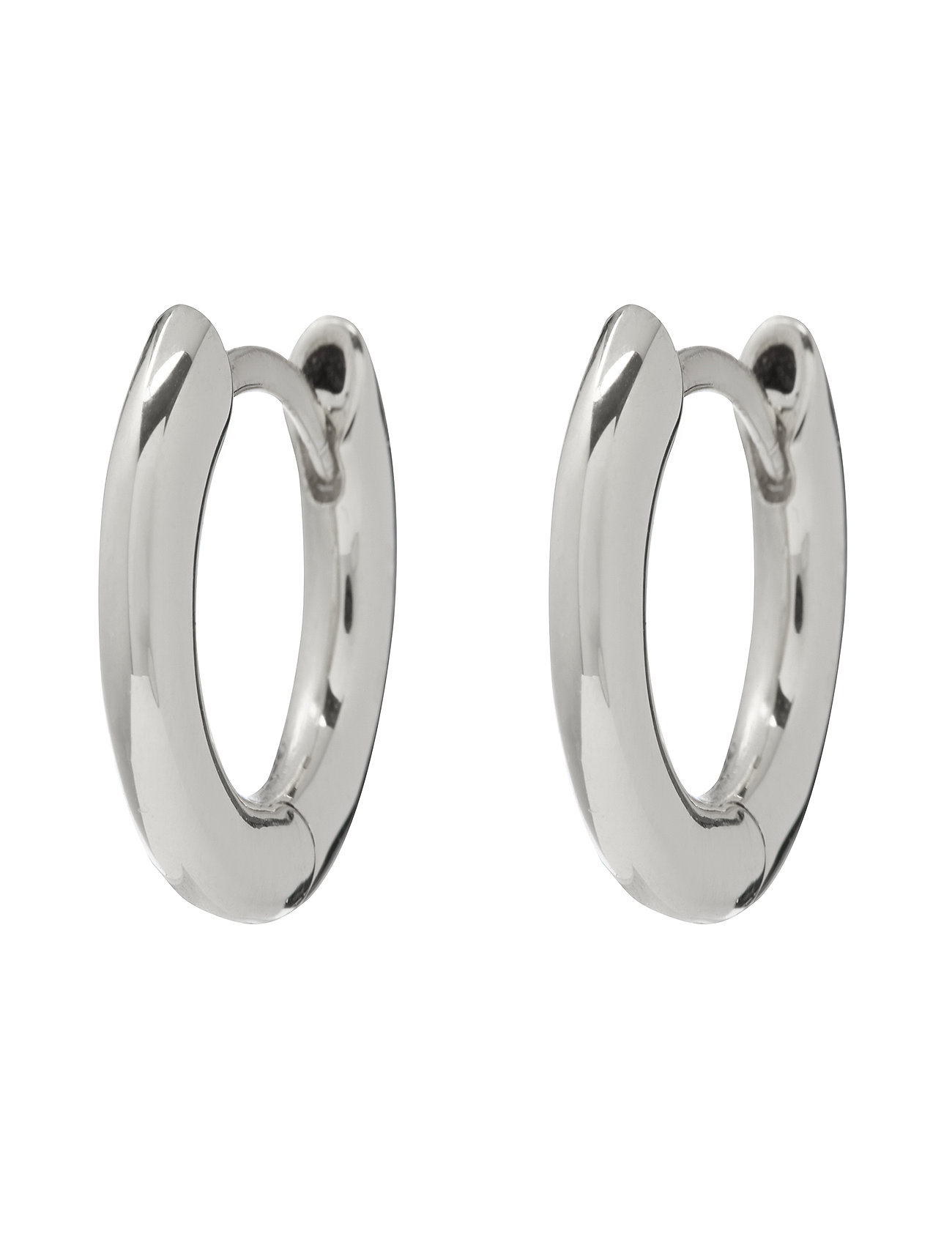 The Plain Amalfi Huggies-Silver Ox Accessories Jewellery Earrings Hoops Silver LUV AJ