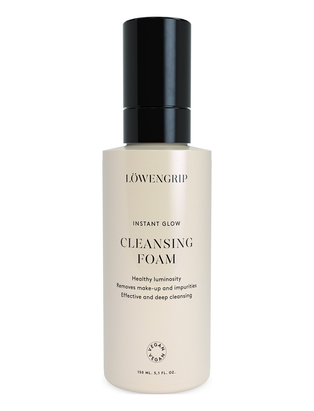 Instant Glow Cleansing Foam Beauty Women Skin Care Face Cleansers Mousse Cleanser Nude Löwengrip