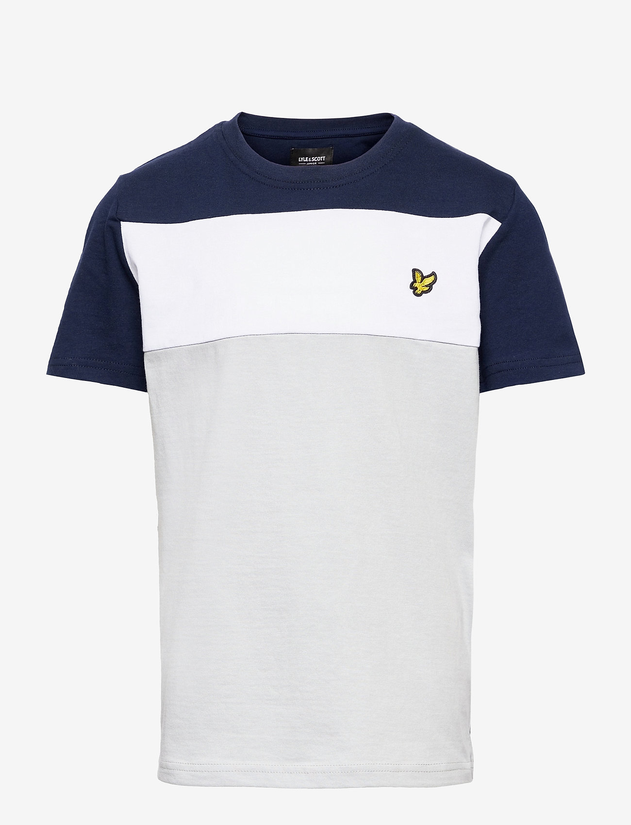 lyle and scott panel t shirt