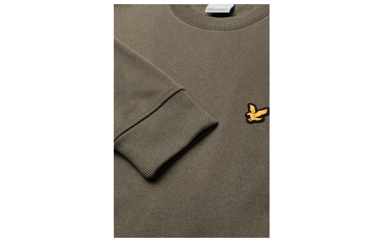 Grey Mid Fleece amp; Crew Marl Lyle Scott Braid Sport qFvZx10n