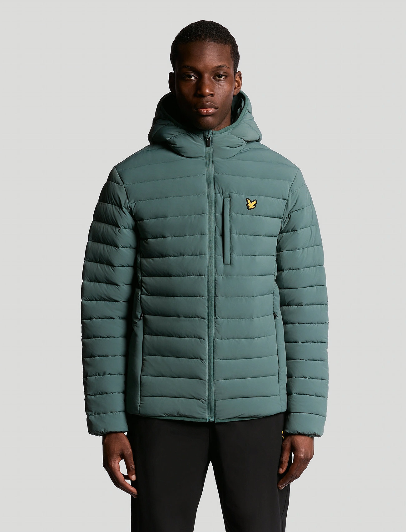 Lyle & Scott Sport Stretch Lightweight Quilted Jacket, XL, Green, Jakker > Vatterede Jakker, Herre