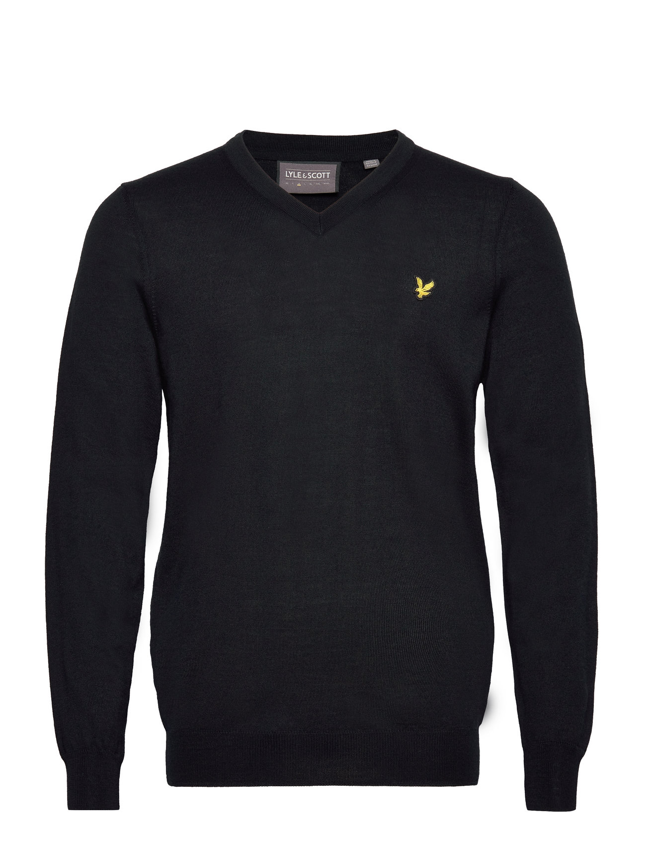 Golf V Neck Pullover Sport Knitwear V-necks Navy Lyle & Scott Sport