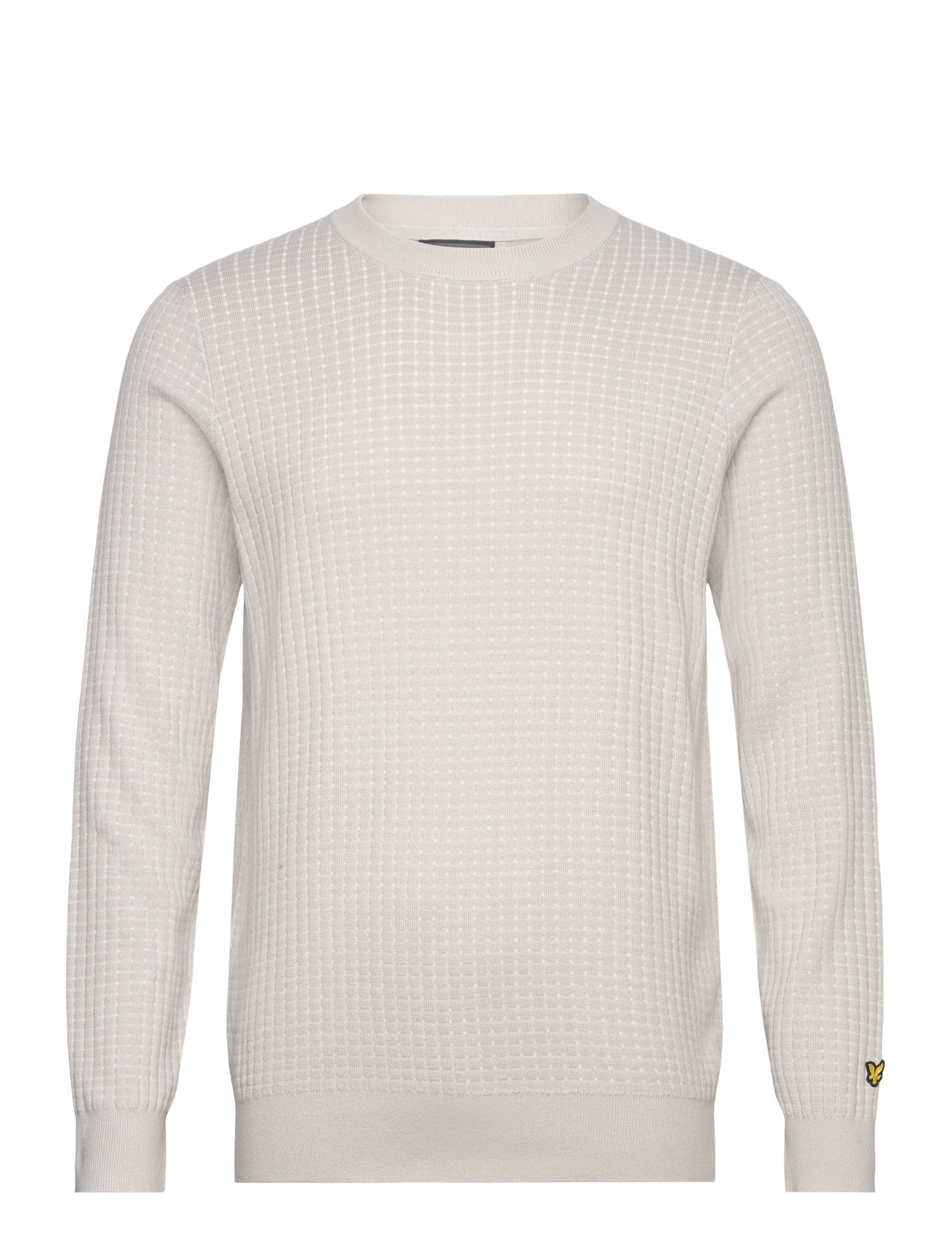 Lyle & Scott Sport Grid Crew Neck Pullover Vit