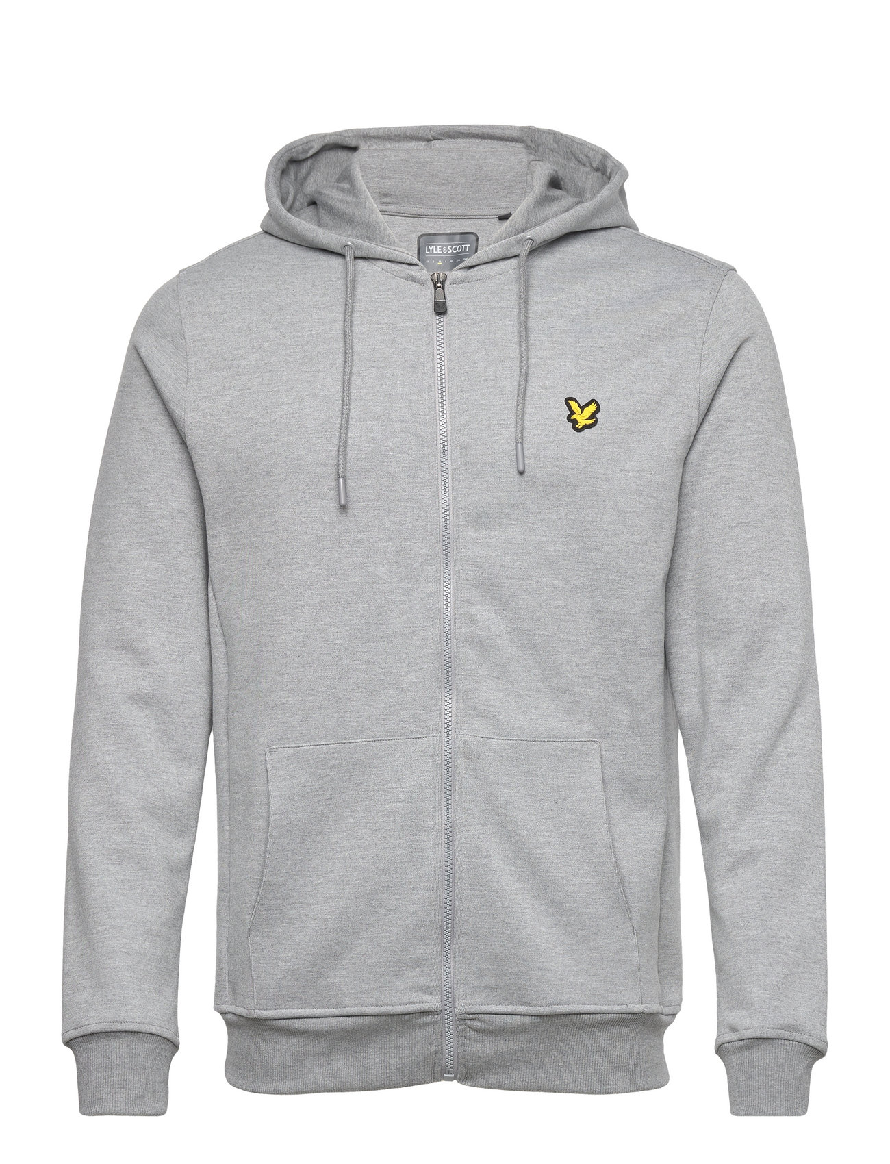 Full Zip Fly Fleece Hoodie Sport Sweatshirts & Hoodies Hoodies Grey Lyle & Scott Sport