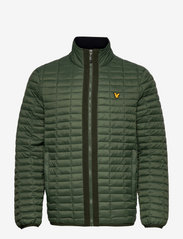 Block Quilted Jacket - CACTUS GREEN